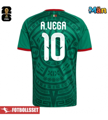 Mexiko Alexis Vega #10 Hemmatröja VM 2026 Kortärmad
